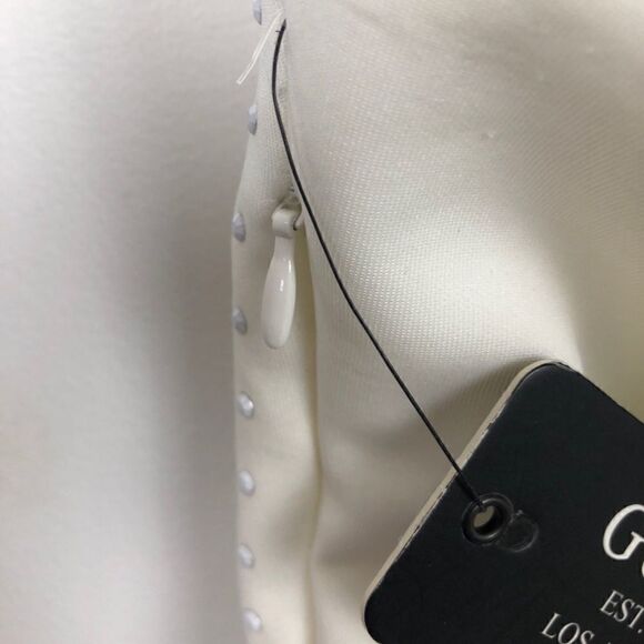 NWT GUESS Size 4 White Embellished Halter Dress! - Picture 9 of 13